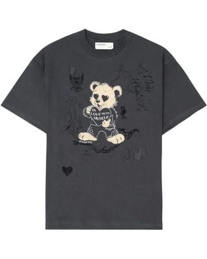 DOMREBEL Moi Graphic T-Shirt - Blue