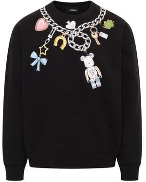 Egonlab Bearbrick Print Sweatshirt - Black