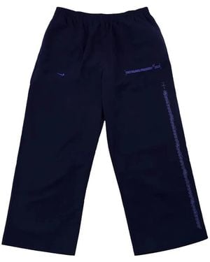 Travis Scott X Fragment X Nike Tokyo Logo-Print Pants - Blue