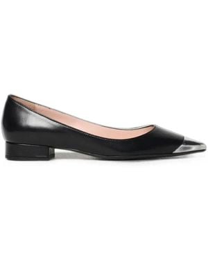 Anna F. Metal-Tip Ballet Flats - Black