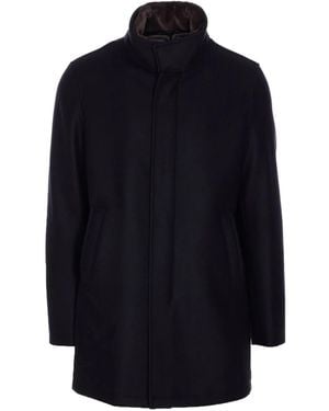 Herno Cappotto Con Zip - Blu