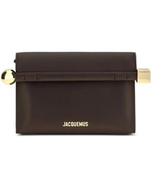 Jacquemus The Rond Carré Clutch - Braun