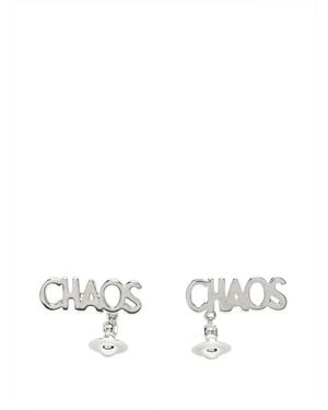 Vivienne Westwood Chaos Stud Earrings - White