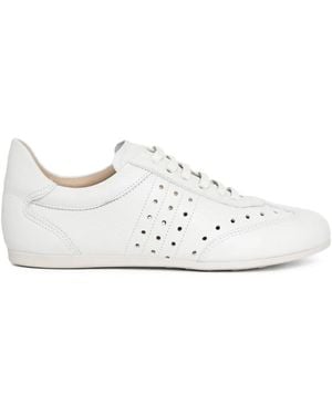Sarah Chofakian Monocle Café Geperforeerde Sneakers - Wit