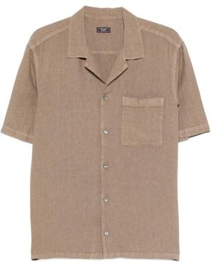 Peserico Pocket Short-Sleeve Shirt - Natural