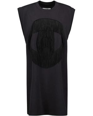 MM6 by Maison Margiela Fringed Dress - Black