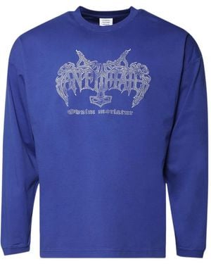 Vetements Anti Hate Graphic-Print T-Shirt - Blue