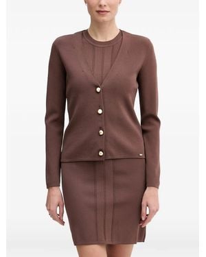 GAUDI Buttoned Cardigan - Brown