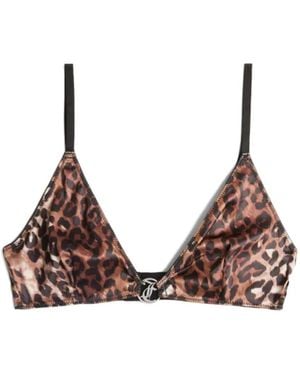 Juicy Couture Soutien-Gorge À Imprimé Léopard - Brown
