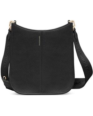 Maison De Sabre Leather Saddle Bag - Black