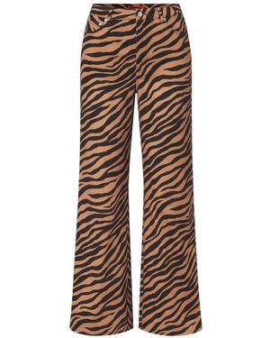 Simon Miller Rumie Tiger-Print Jeans - Brown