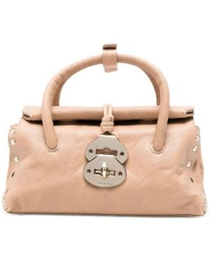 Zanellato Dotta Officina Baby Leather Tote Bag - Natural