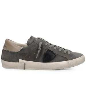 Philippe Model Prsx Low-Top Sneakers - Gray