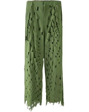 Post Archive Faction PAF Pantaloni Con Taglio Laser Cut - Verde