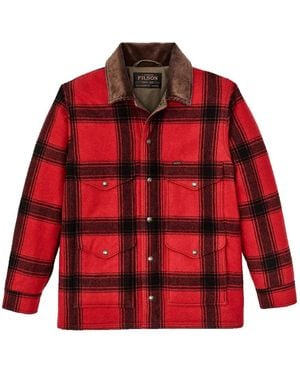 Filson Check-Pattern Shirt Jacket - Red