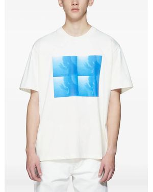 HPNX Photographic-Print T-Shirt - Blue