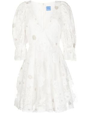 Macgraw Robe Ritual Courte À Col V - Blanc