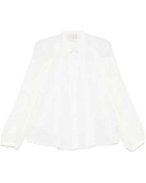forte_forte Semi-Sheer Shirt - White