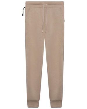 Gcds Logo-Tape Scouba Track Trousers - Natural