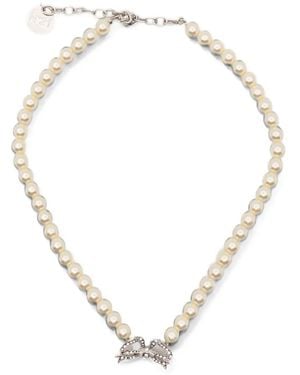 N°21 Bow-Detail Necklace - Metallic
