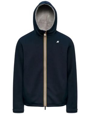 K-Way Jack Light Spacer Reversible Hooded Jacket - Blue