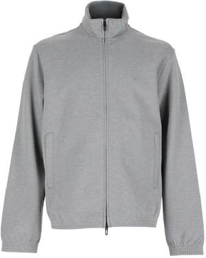 Emporio Armani Travel Essential High-Neck Track Jacket - Grey