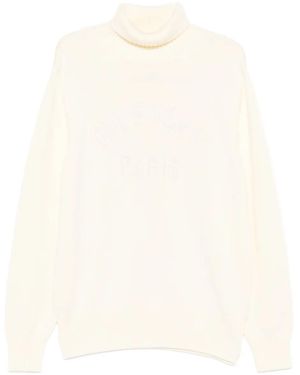 Givenchy Pull Paris À Col Roulé - Blanc