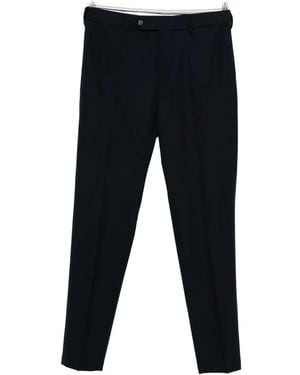 Cellar Door Flat-Front Pants - Blue