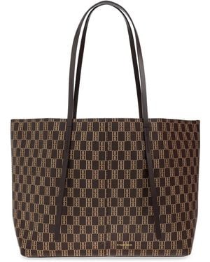 By Malene Birger Abigail Monogram Tote Bag - Brown