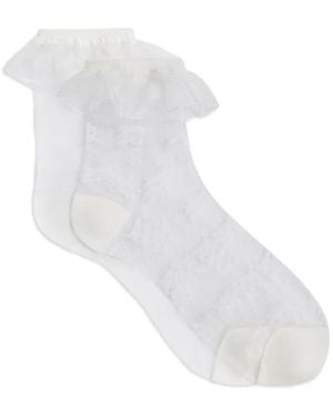 KARL LAGERFELD Calcetines Con Volantes - Blanco