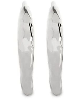 Monica Vinader Pendientes Siren - Blanco
