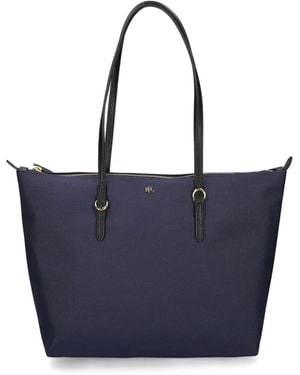 Ralph Lauren Keaton ハンドバッグ L - ブルー