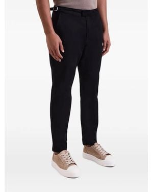 Mauvais Buckle-Fastening Trousers - Black