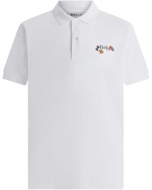 Bally Logo-Detail Polo Shirt - White