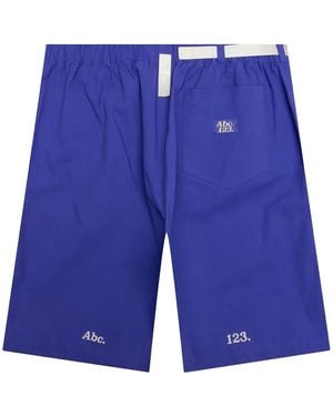 Advisory Board Crystals Cargo Shorts Met Logopatch - Blauw