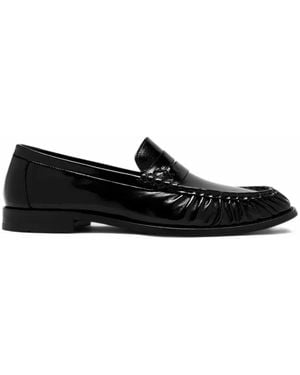 Forsa Ethan Rushed Loafers - Black