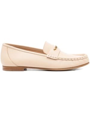 Chloé Calfskin Loafers - Natural