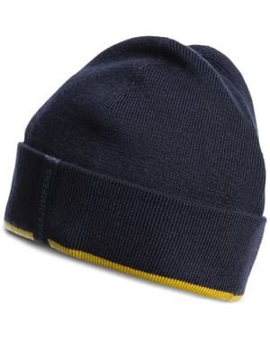 Parajumpers Ribbed-Cuff Beanie - Blue
