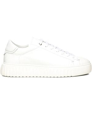 Giuliano Galiano Mars Crock Leather Sneakers - White