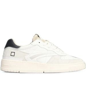 Date Torneo Pure Perforated Paneled Sneakers - White