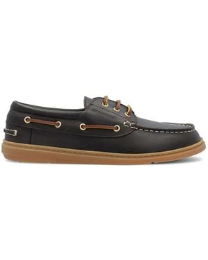 Groundies Tide Lace-Up Boat Shoes - Brown