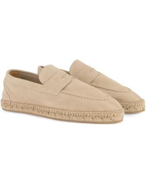 Lardini Suede Espadrilles - Natural
