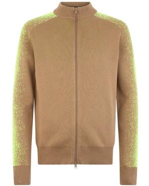 Herno Cardigan Mit Reißverschluss - Natur