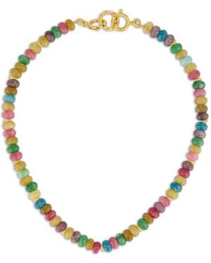 Sylvia Toledano Beaded Brass Necklace - Metallic