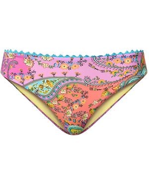 Twinset Gewelfde Bikinislip Met Paisley-Print - Roze