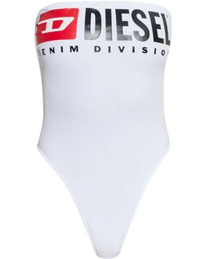 DIESEL Maillot De Bain Cecilia-D-Core À Bande Logo - Blanc