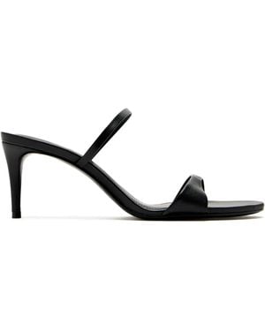 SCHUTZ SHOES 75mm stiletto double-strap sandals - Negro