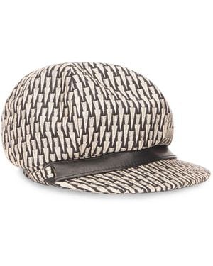 Alberta Ferretti Graphic-Pattern Cap - White