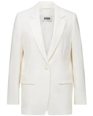 DRYKORN Glendale Single-Breasted Blazer - White