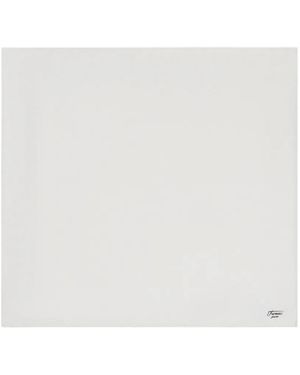 Fursac Silk Pocket Square - White